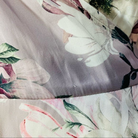 FOREVER NEW Floral Long Sleeve Wrap Blouse Size 10 - Picture 3 of 14